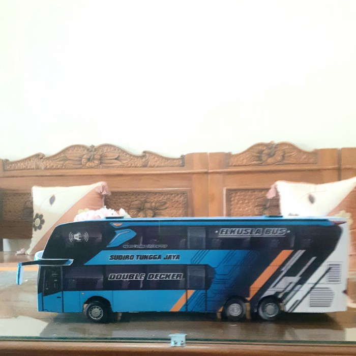 Hot Sale Muniatur Bus Mainan Anak Po.Sudiro Tungga Jaya New Double Decker Terlaris