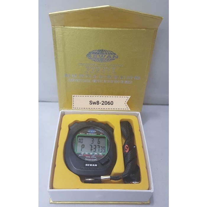 Stopwatchku Stopwatch Stop Watch Digital Sewan 60 Memory Original