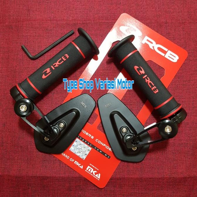 Paket Handgrip RCB HG55 + Spion Jalu Oval Universal Motor Nmax Pcx