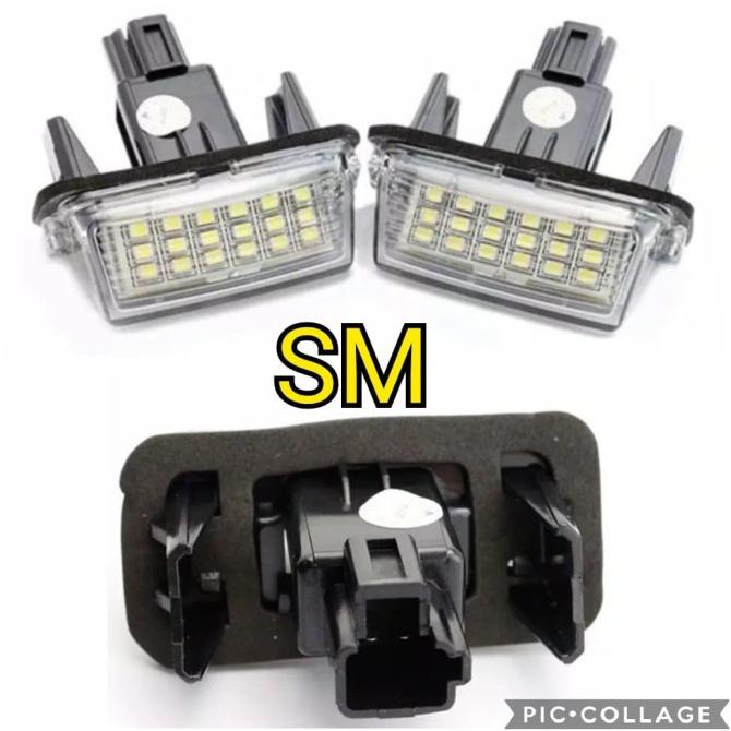 sepasang lampu plat nomer LED super bright innova reborn fortuner vrz