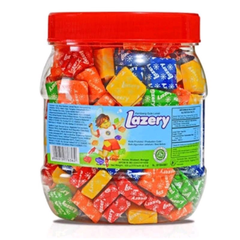 

PERMEN LUNAK LAZERY TOPLES - NETTO 525GR [175 X 3GR] SUGUS YOGHURT JAR LAZERI