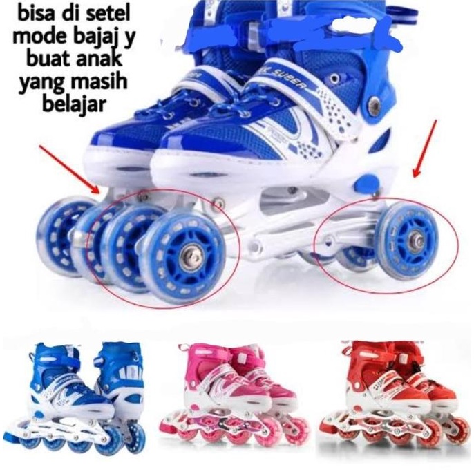 Sepatu Roda Anak Power Inline Skate / Power Roller Skate POWER SUPERB