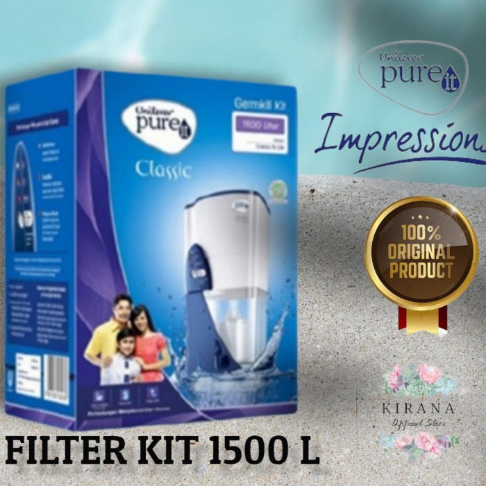 Water Pure It Unilever Germ Kill Filter 1500 Liter Classic 9 & 23 Liter