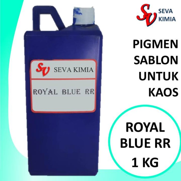 

Pigment Royal Blue RR 1 Kg/ Pewarna Sablon / Pigment Basis Air
