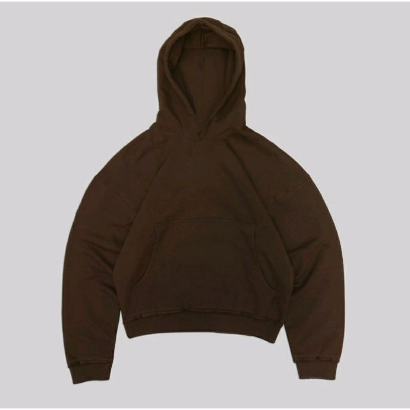 PLST* Boxy Jacket Hoodie Brown Boxy