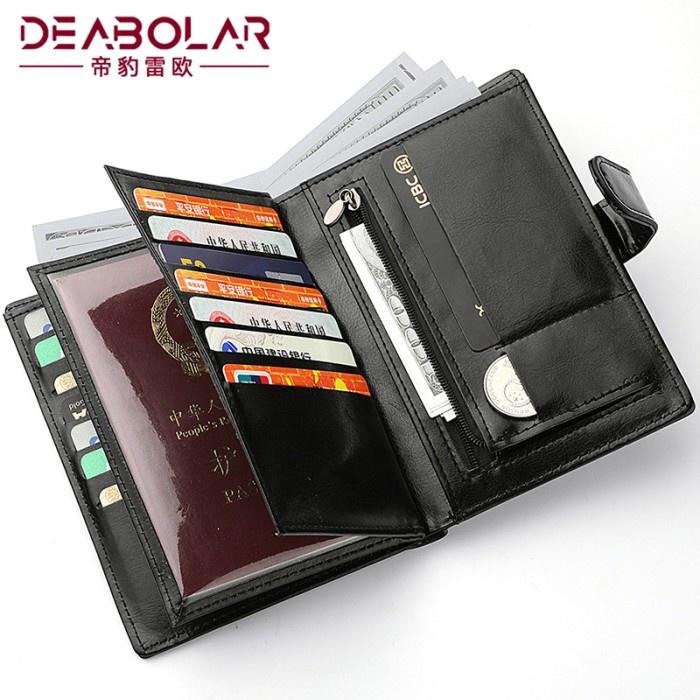 dompet pria DOMPET LIPAT PRIA PASPOR KULIT HITAM BERSHAL WA462B5 CARD HOLDER MURAH(P8I6) dompet pria