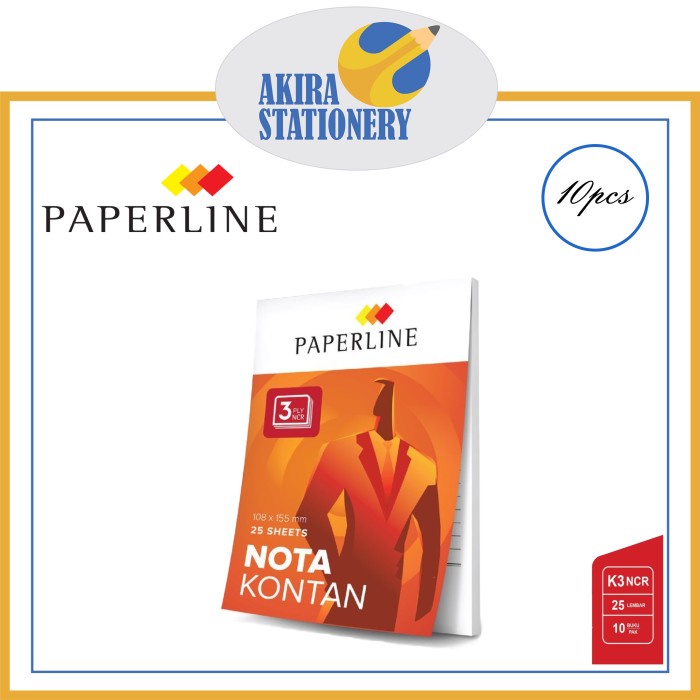 

BISA COD BON NOTA KONTAN PAPERLINE 3 PLY / RANGKAP 3 RANGKAP KECIL (10 PCS) /BUKU TULIS SEKOLAH/BUKU