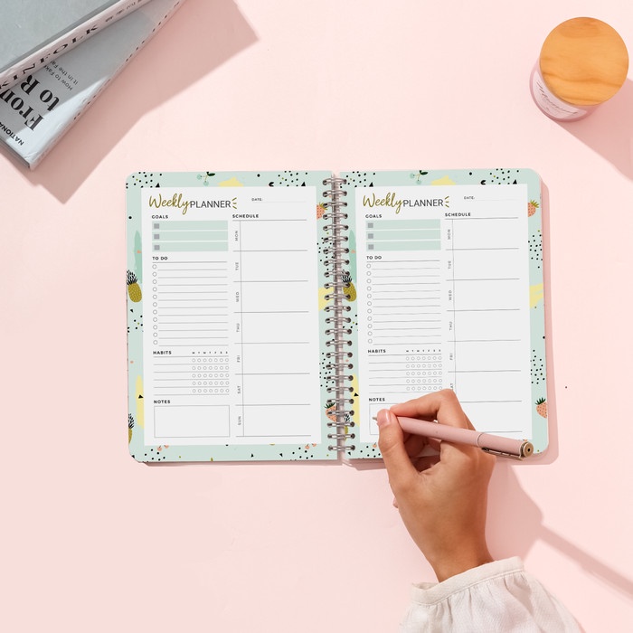 

TERMURAH bukuqu Notebook Spiral Mika A5 Weekly Planner /BUKU TULIS SEKOLAH/BUKU TULIS SIDU/BUKU