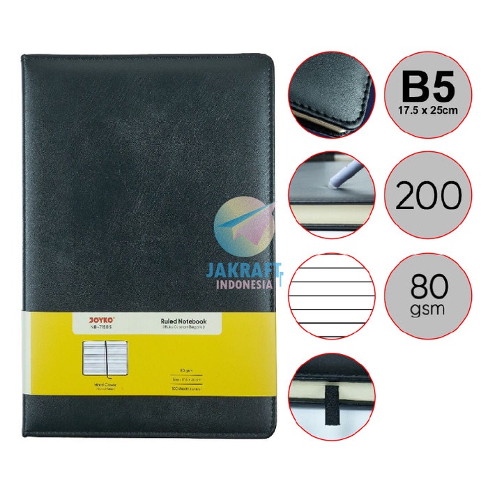 

TERBARU Notebook B5 Soft Foam Cover JOYKO NB-715B5 isi 100 Lembar 80 Gsm /BUKU TULIS SEKOLAH/BUKU