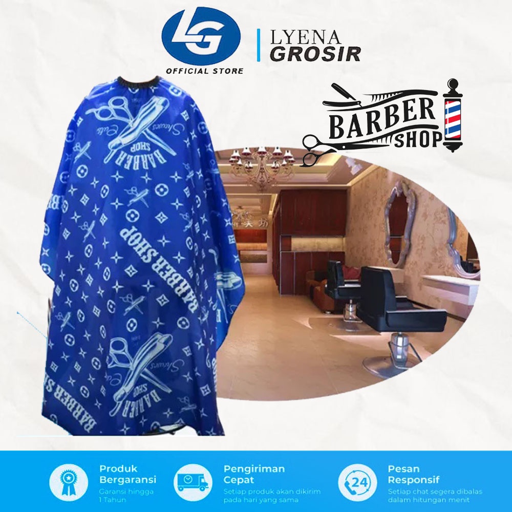 Kain Kep Kip Cukur Rambut Kain Pangkas Rambut Barber Shop