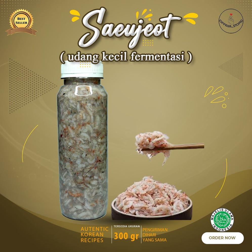 

SEUJOT Saeujeot 300 gram Fermented Udang kecil Halal Bumbu Kimchi