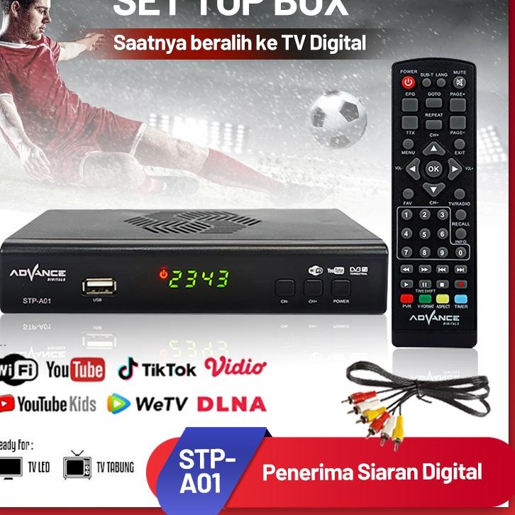 9+J8BA-C Set Top Box stb tv digital SET TOP BOX TV DIGITAL MATRIX STB Wifi Bisa Youtube DVB-T2 STP A01 858⍟