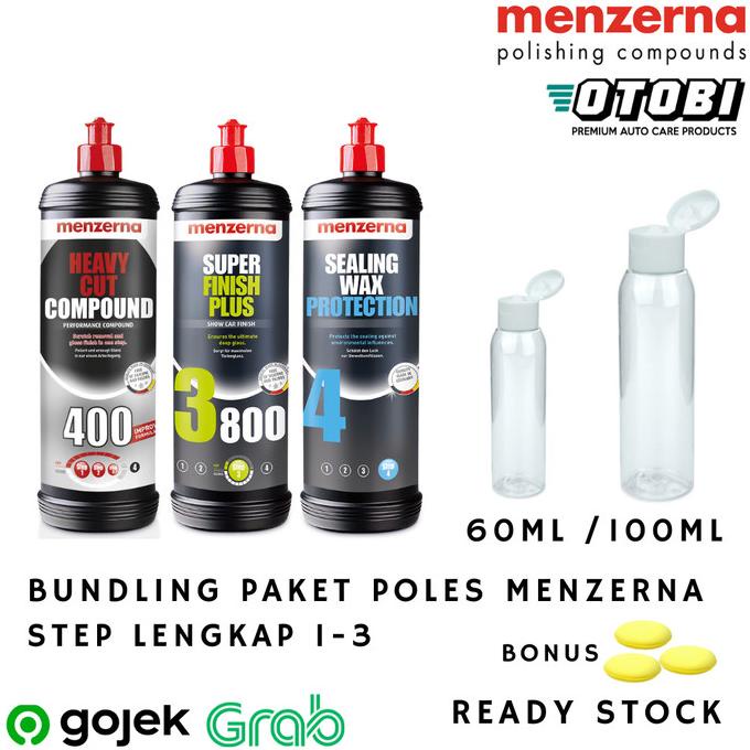 Bundling Paket Poles Menzerna Repack 3 Step 400 3800 Sealing Wax