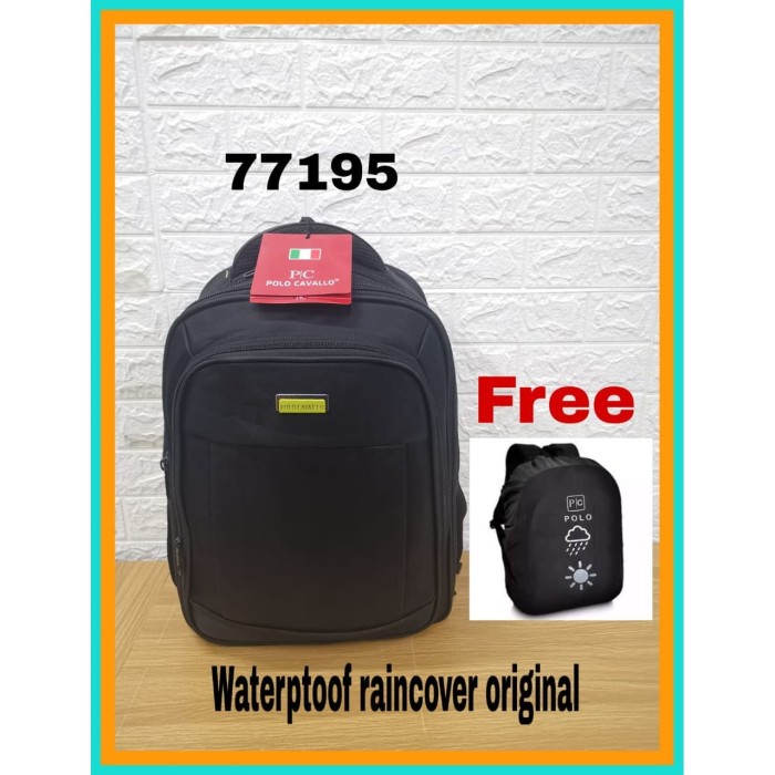 Tas ransel Tas Ransel 18 inch Polo Cavallo 77195 Laptop Tas Pria Murah Original(P4C2) ransel pria mi