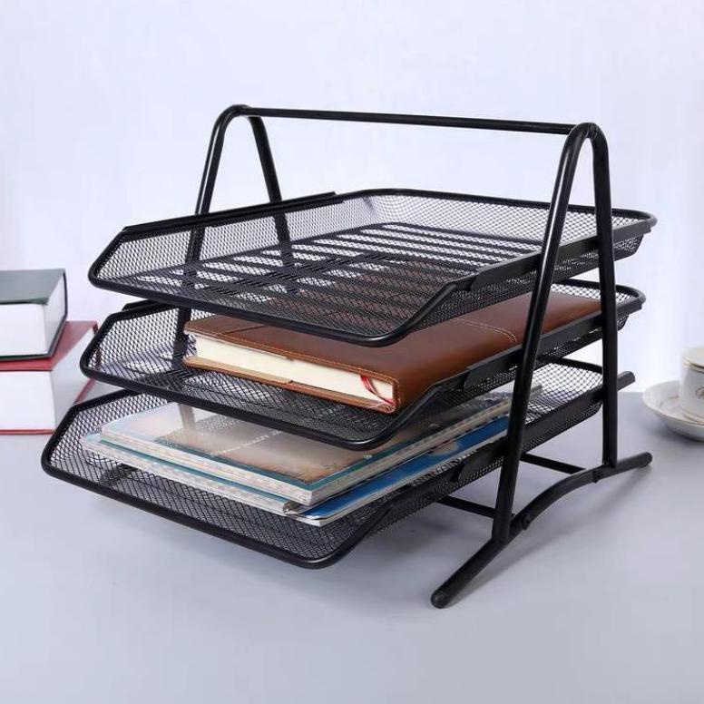 

Miliki - Rak Dokumen Kertas Elevated Letter Tray 3Susun & 4Susun Besi .,
