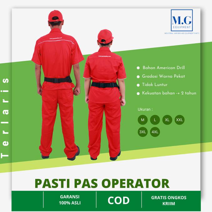 Stelan Baju Seragam Operator Spbu | Baju Kerja Pria & Wanita Pertamina