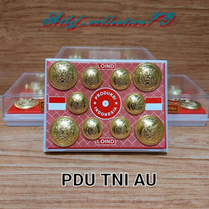 Kancing PDU TNI AU LOIND Kancing PDU LOIND TNI AU Satu Set