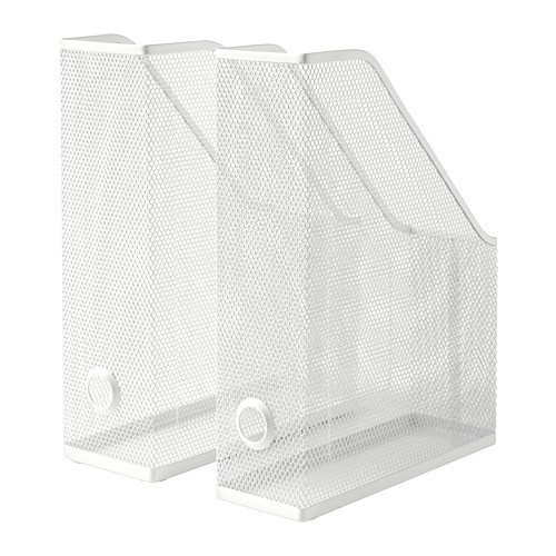 

Terlaris Set Binder Isi 2 Pcs Tempat File Majalah Buku Baja Putih Folder Box