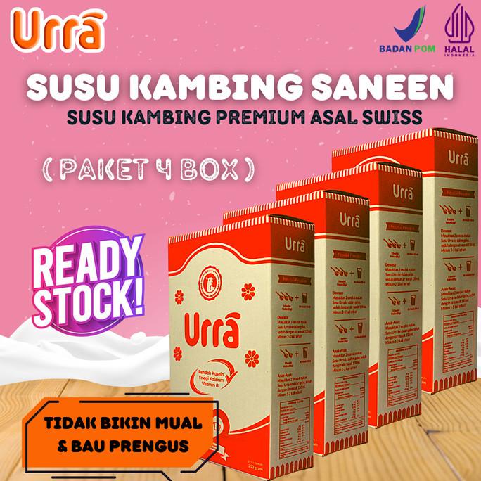 

[ PAKET 4 BOX ] SUSU KAMBING SANEEN PREMIUM URRA | SUSU KAMBING EROPA ---NEW---