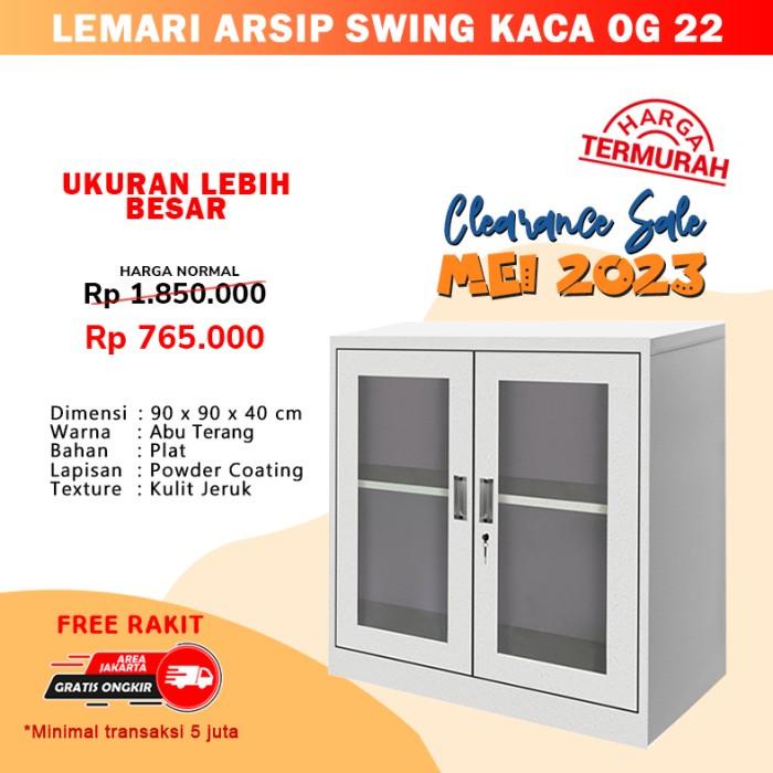 

Terlaris Lemari Besi Arsip Swing Kaca Og 22