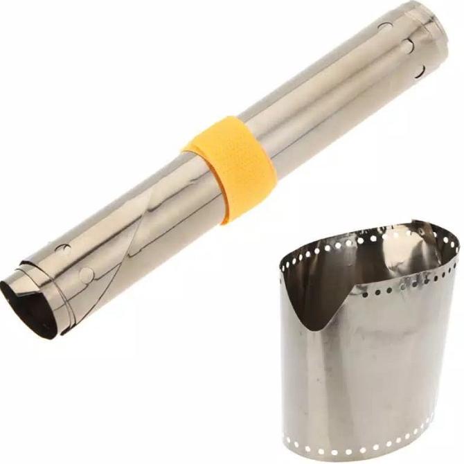 Titanium windshield windproof Kompor camping plat pelindung