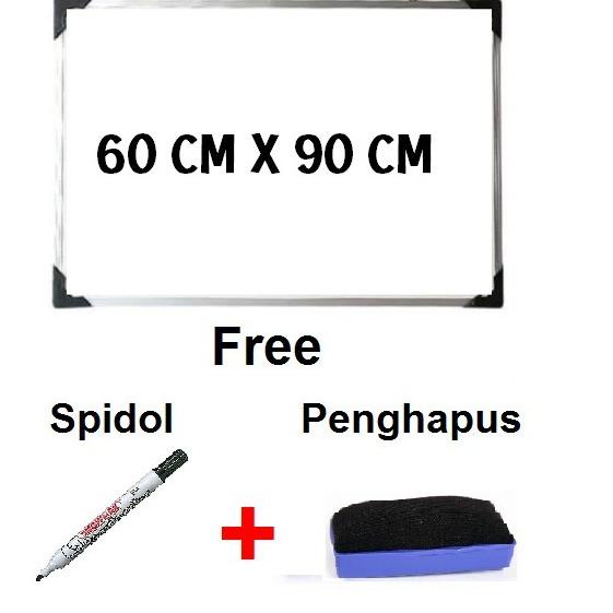 

hkhq -12 New Papan Tulis White Board Gantung Ukuran 60X90 cm 512❞