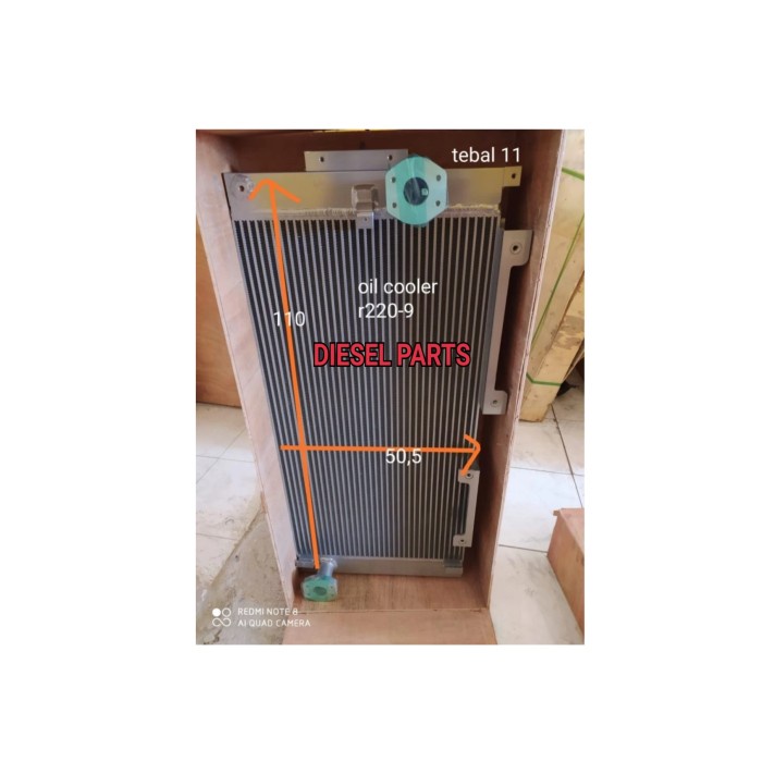 DLPS OIL COOLER ALMUNIUM HYUNDAI ROBEX R220-9 SPAREPART ALAT BERAT