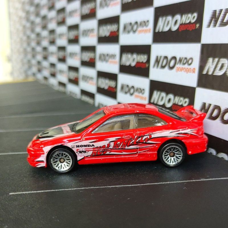 Hot Wheels Honda Civic SI Red - 2001 First Edition 2nd Loose VARIAN VELG RIVET [VHTF]