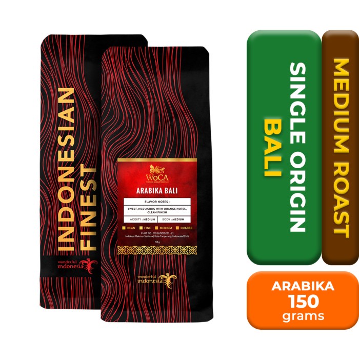 

TERBARU WoCA Kopi Bali Arabika 150 gram /KOPI EUBE/KOPI KAPAL API/KOPIBUBUK/KOPI ROBUSTA/KOPI