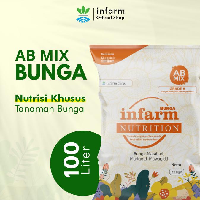 READY COD Infarm Nutrisi AB Mix Bunga Pupuk Organik/ Hidroponik Untuk BUNGA