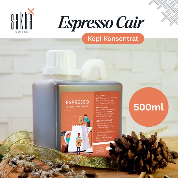 

TERBARU Espresso Cair Minuman Kopi Susu Kekinian 500ml Konsentrat Coffee Murni /KOPI EUBE/KOPI KAPAL