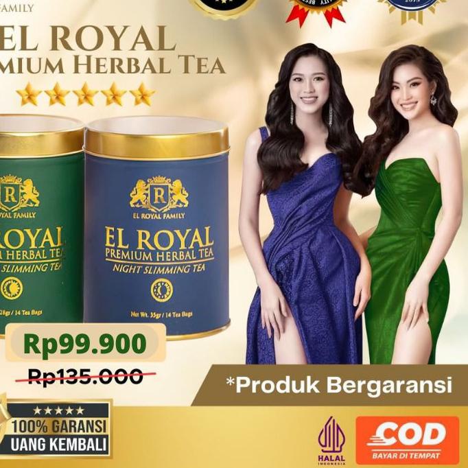 

Promo | TD4 | El Royal Premium Tea / Teh Pelangsing Siang & Malam (1 paket) - BPOM 100% ORIGINAL