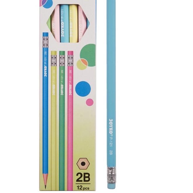 

Termurah | FG2 | (PERLUSIN) Pencil Pensil Joyko P-121 2B 1 Box 12 Pcs