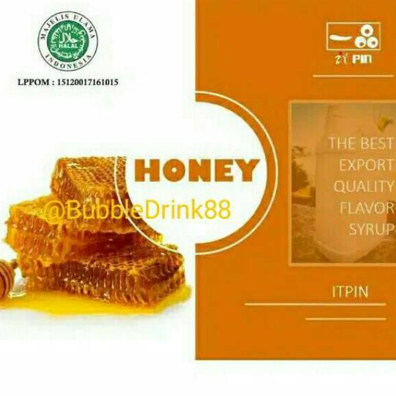 

Termurah | TD4 | PROMO ITPIN Sirup 2.5kg Rasa Madu / Honey Syrup Concentrate Premium harga per jrigen @2.5kg 2HJ