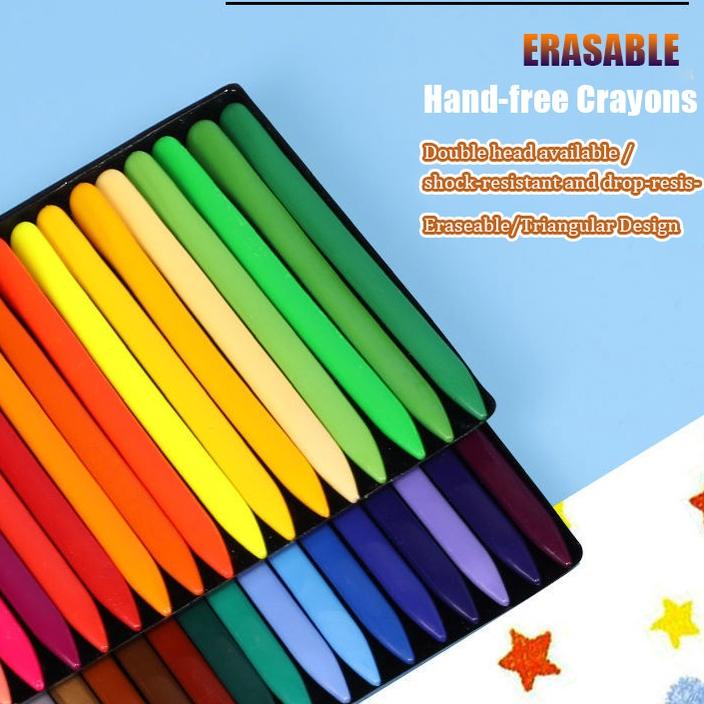 

Sale 6.6 | KP8 | Krayon Sekolah 12/24/36 Warna Cerah Bentuk segitiga ergonomis tidak beracun bisa dicuci