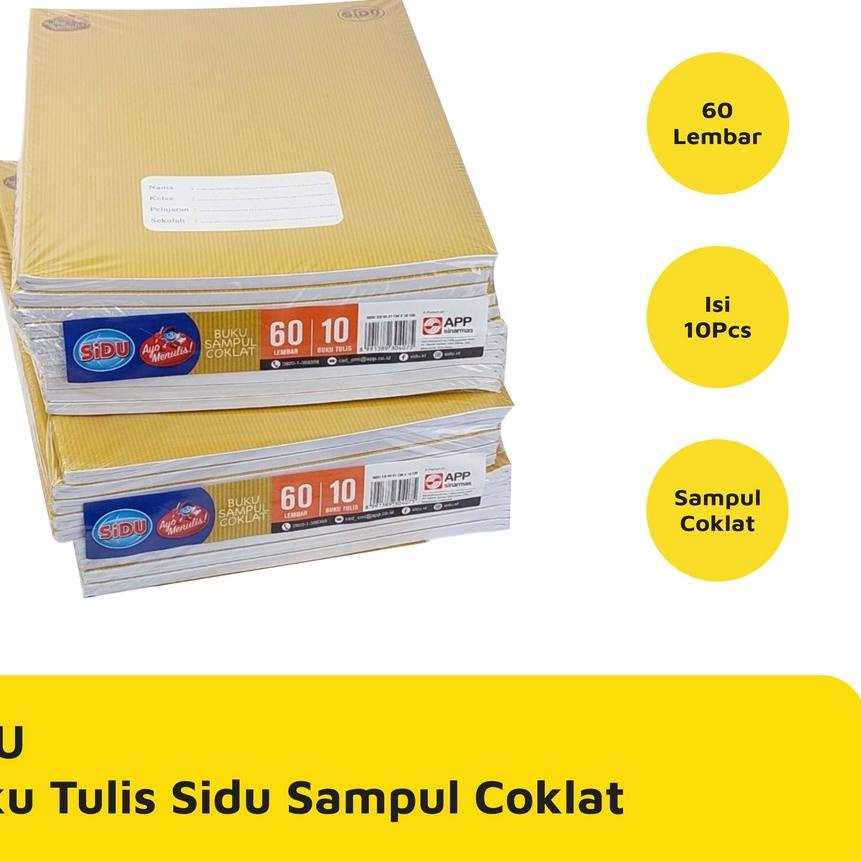 

Limited | HJ6 | BUKU TULIS SIDU 60 LEMBAR SAMPUL COKLAT 10 PCS / PACK MURAH