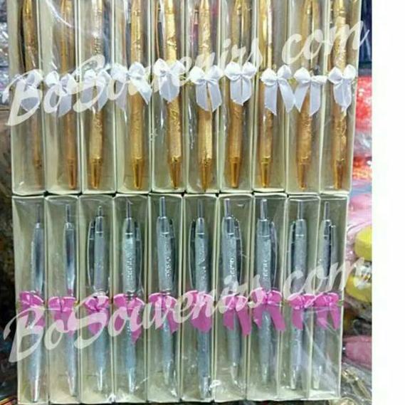 

Limited | FG2 | Souvenir pernikahan pulpen emas box mika