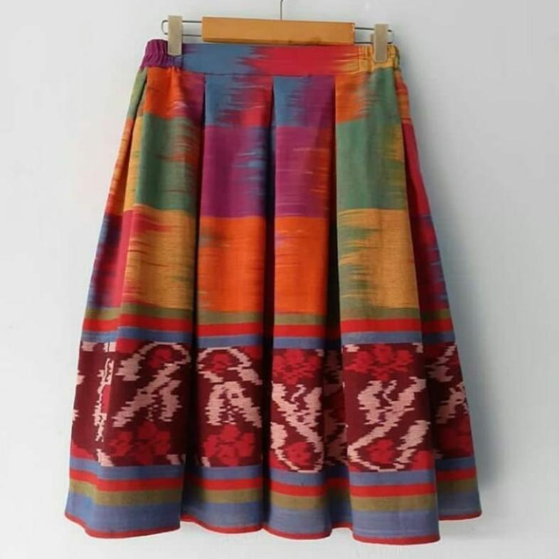 ( BAYAR DITEMPAT ) ROK TENUN/ ROK PENDEK/ ROK BATIK/ PELANGI ..