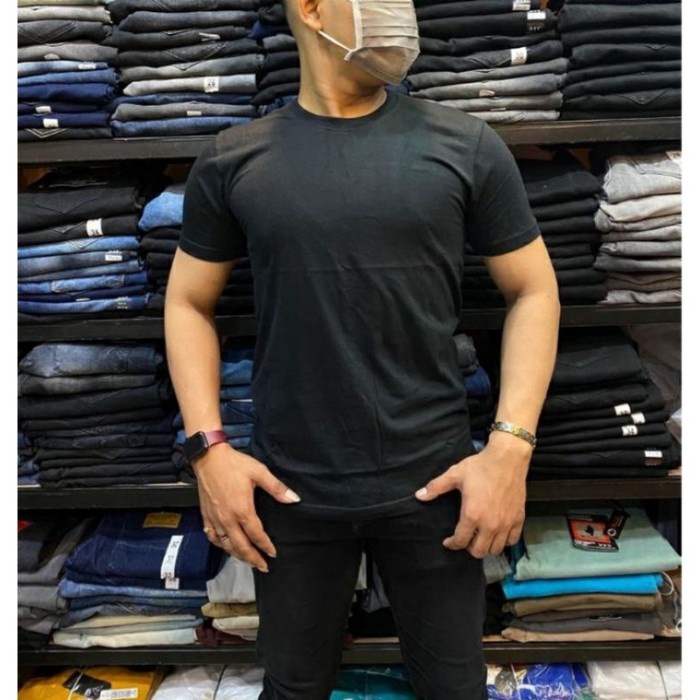 Kemeja Pria LF- KEMEJA FIGO POLOS PRIA LENGAN PANJANG BAHAN KATUN LEMBUT M L XL - KAOS POLOS, M(F9H3