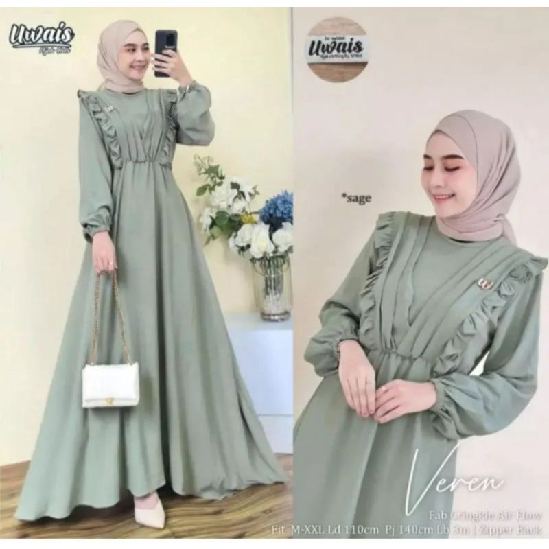 GAMIS VEREN AIRFLOW/GAMIS VEREN BAHAN CRINCLE PREMIUM