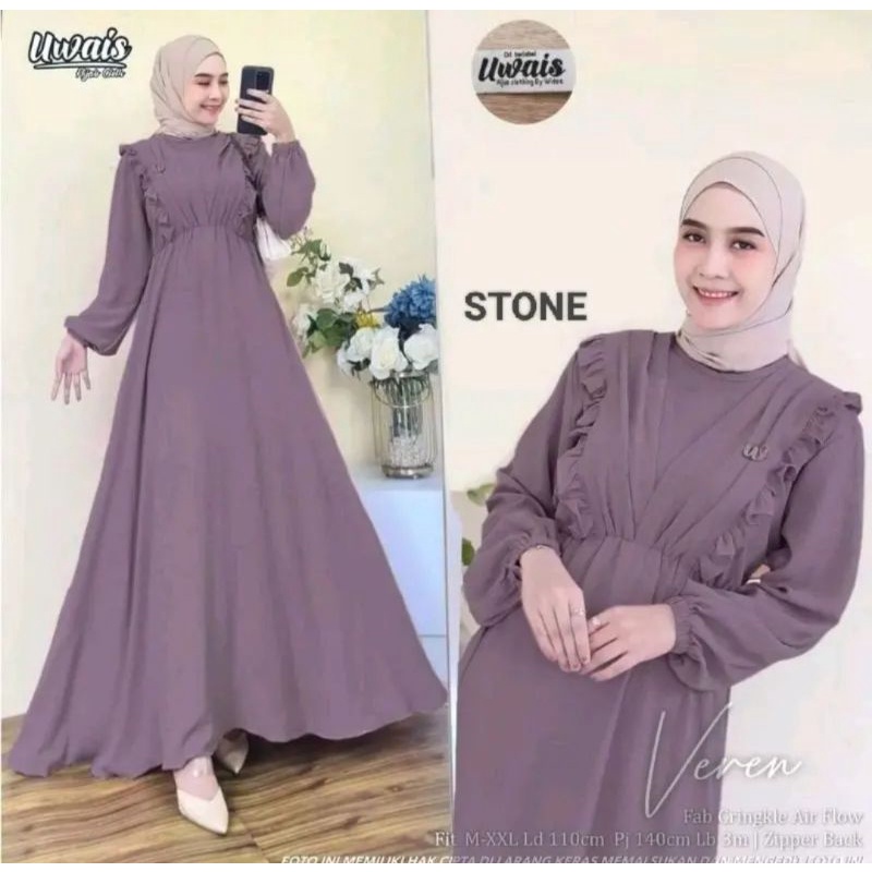 GAMIS VEREN AIRFLOW/GAMIS VEREN BAHAN CRINCLE PREMIUM