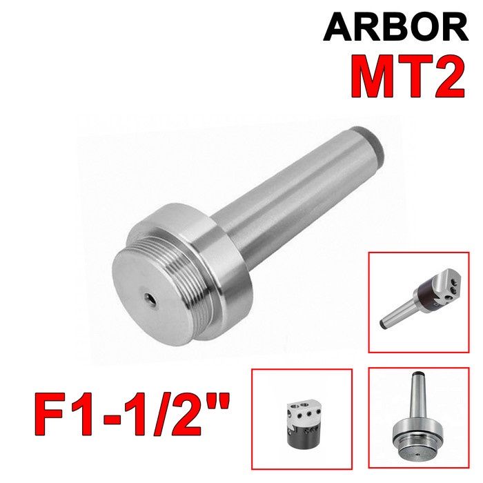 Arbor MTB2 F1 1/2" Boring Shank Head 50 Morse Taper MT 2 Milling Holder MTB