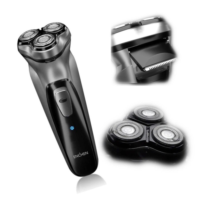 Enchen Blackstone 3D Electric Shaver Alat Cukur Kumis Jenggot - Sedia Cukur Kumis Electric Dan Jengg