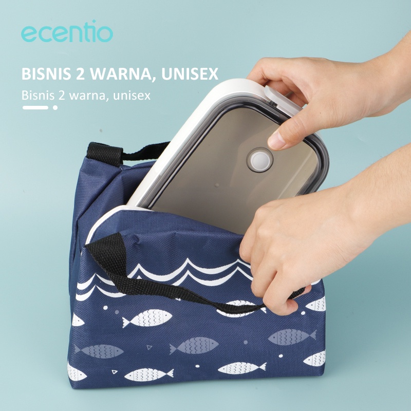 ecentio 800ml Single-Layer Lunch Box/kotak Makan Tempat Makan Kotak Bekal Kapasitas Besar