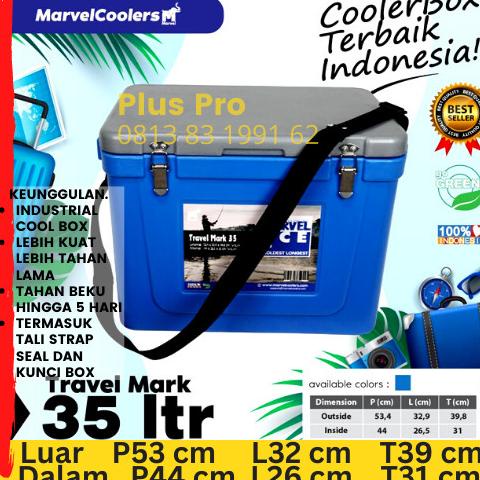 Marvel Cool box 35 L / Marina cooler 30 35s es batu balok kristal bok ---READY---