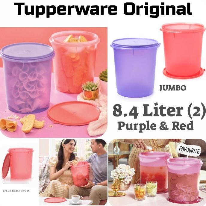Tupperware Promo Toples Jumbo 10 Liter Canister Kerupuk Kembang Goyang ---READY---