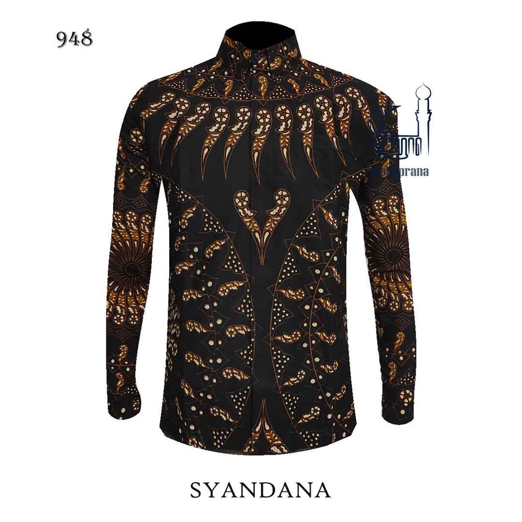 BATIK MAHAPRANA Motif SYANDANA Atasan Kemeja Batik Pria Lengan Panjang Full Furing MHP-948