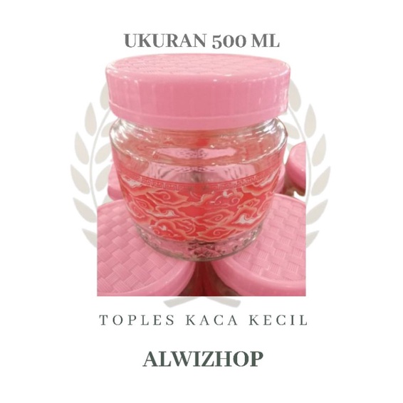 Toples kaca kecil motif mega mendung - 1 pcs/ toples berkualitas tinggi dengan harga murah