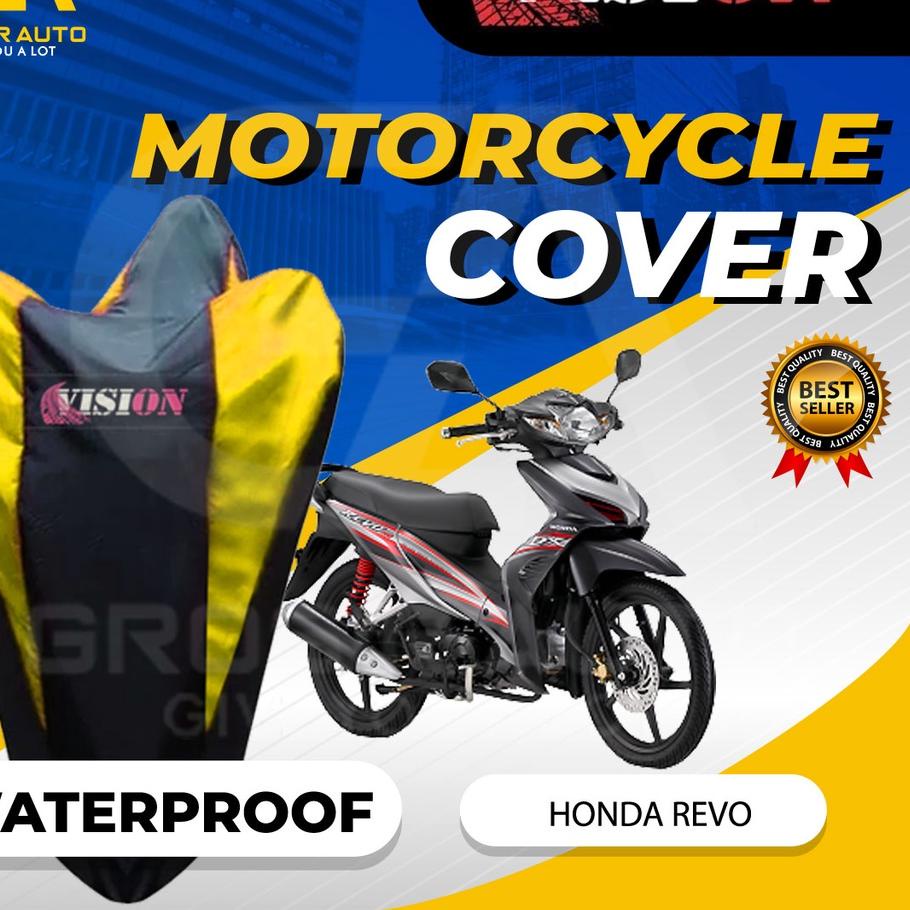 Sarung Motor REVO Anti air Vision / Cover Selimut Penutup Sarung Mantel Motor Vision