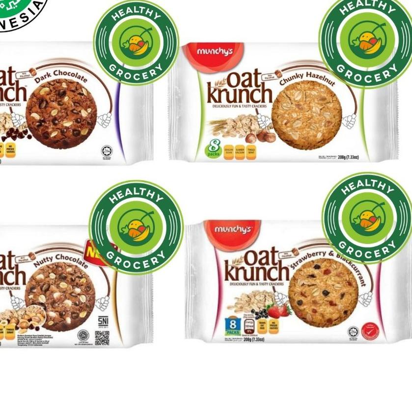 

Termurah | FG2 | Munchy's Oat Krunch 208 gr isi 8 / Munchys Dark Chocolate / Hazelnut / Nutty / Strawberry